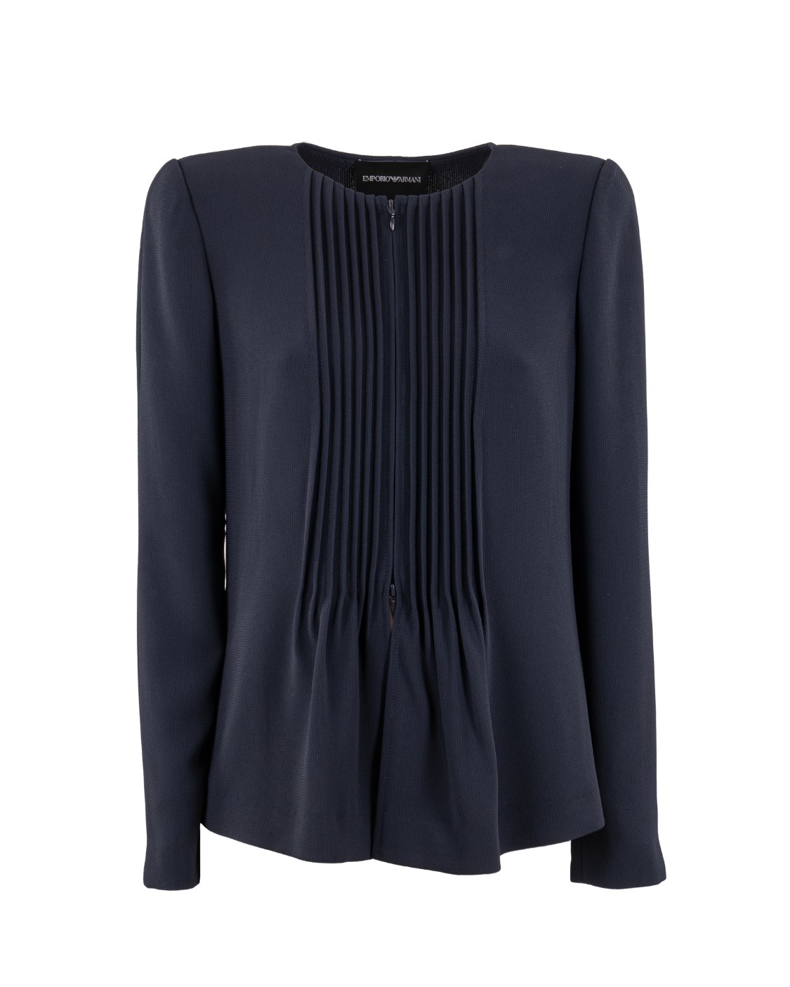 shop EMPORIO ARMANI  Giacca: Emporio Armani giacca in tessuto armaturato fluido con plisse.
Tessuto: 97% poliestere, 3% elastan.
Tessuto armaturato fluido.
Girocollo.
Chiusura con zip.
Maniche lunghe.
Plissè frontale.
Capo sfoderato.
Fabbricato in Cina.. EW000850 AF12514-UB115 number 8149266